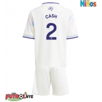 Camiseta Aston Villa Matty Cash #2 Tercera Equipación para niños 2025-26 manga corta (+ pantalones cortos)